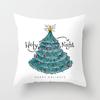 Wish Home Christmas Snowflake Digital Printing Peach Skin Car Pillow Cushion Pillow Case