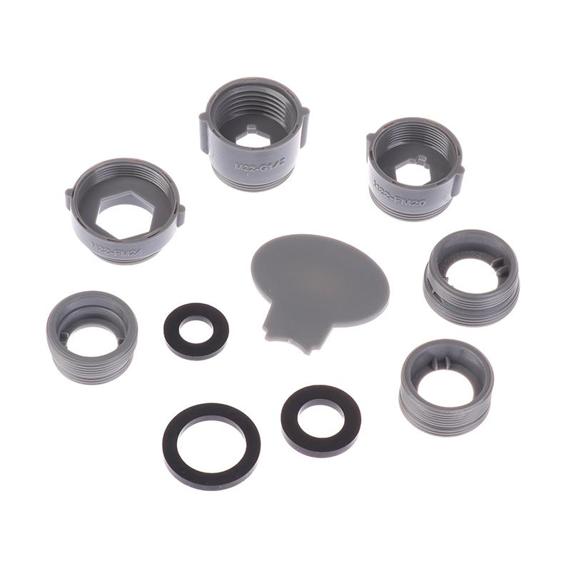9-10 Stück Wasserhahn-Adapter-Set Männlich und Weiblich Spülbecken Belüfter Adapter Set Küchenspüle Wasserhahn Adapter Zubehör