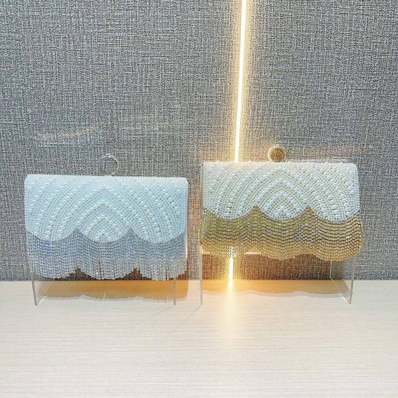 Pearl Water Diamond Dinner Bag Tassel Clutch Crossbody Single-shoulder Handbag
