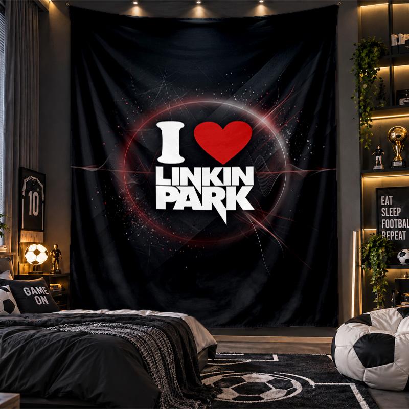 Wall Hanging Tapestry Linkin Park Print Cloth for Living Room Bedroom Home Decor