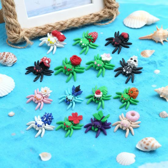 Yousheng 3D Printed Spider Ornament Mini Spider with Movable Joints Colorful Spider Fidget Toy for Kids And Adults Party Favors