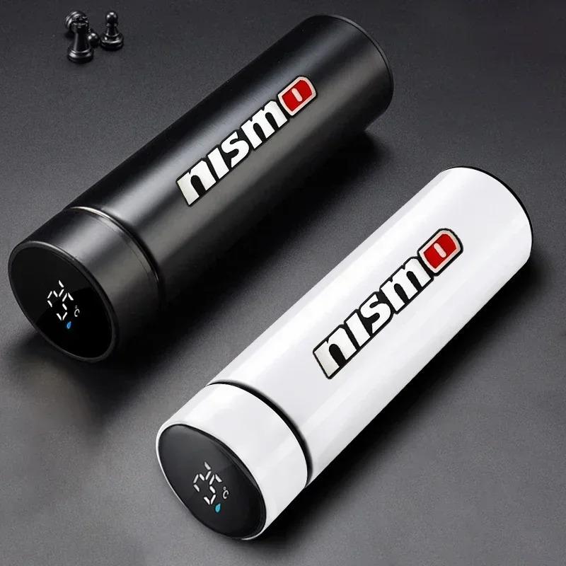 Portable Car Smart Thermos Bottle Temperature Display Cup For Nismo Nissan Gtr K13 T32 370z Juke Jdm Auto Accessories