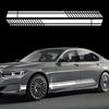 2PCS Sports Racing Striped Car Side Skirts Stickers Vehicle Long Striped Vinyl Decals Car Body Decoration Sticker Accessories