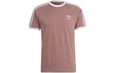 adidas T-shirt à manches courtes rayé avec logo Originals Trefoil HM9326