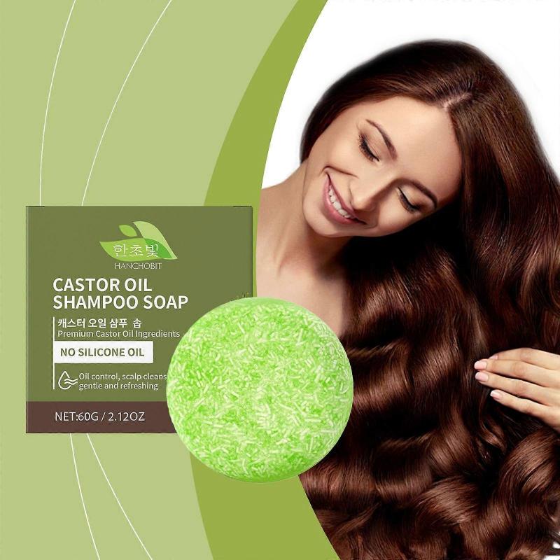Castor Oil Shampoo Castor Oil Hair Care Soap Gently Cleansing and Nourishing Hair