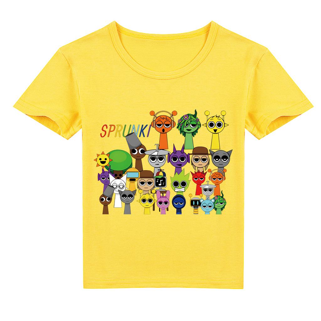 Dětské 2D tričko Sprunki Dětské tričko s krátkým rukávem