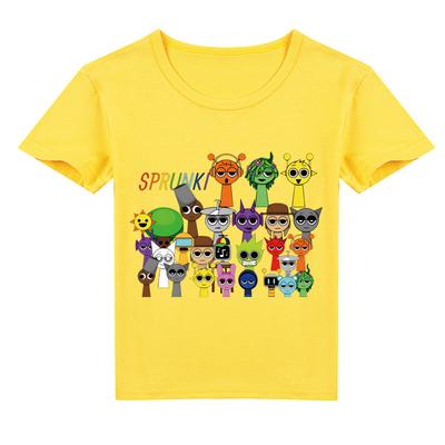 Kids 2D Tee Sprunki T-shirt Children Short-sleeved