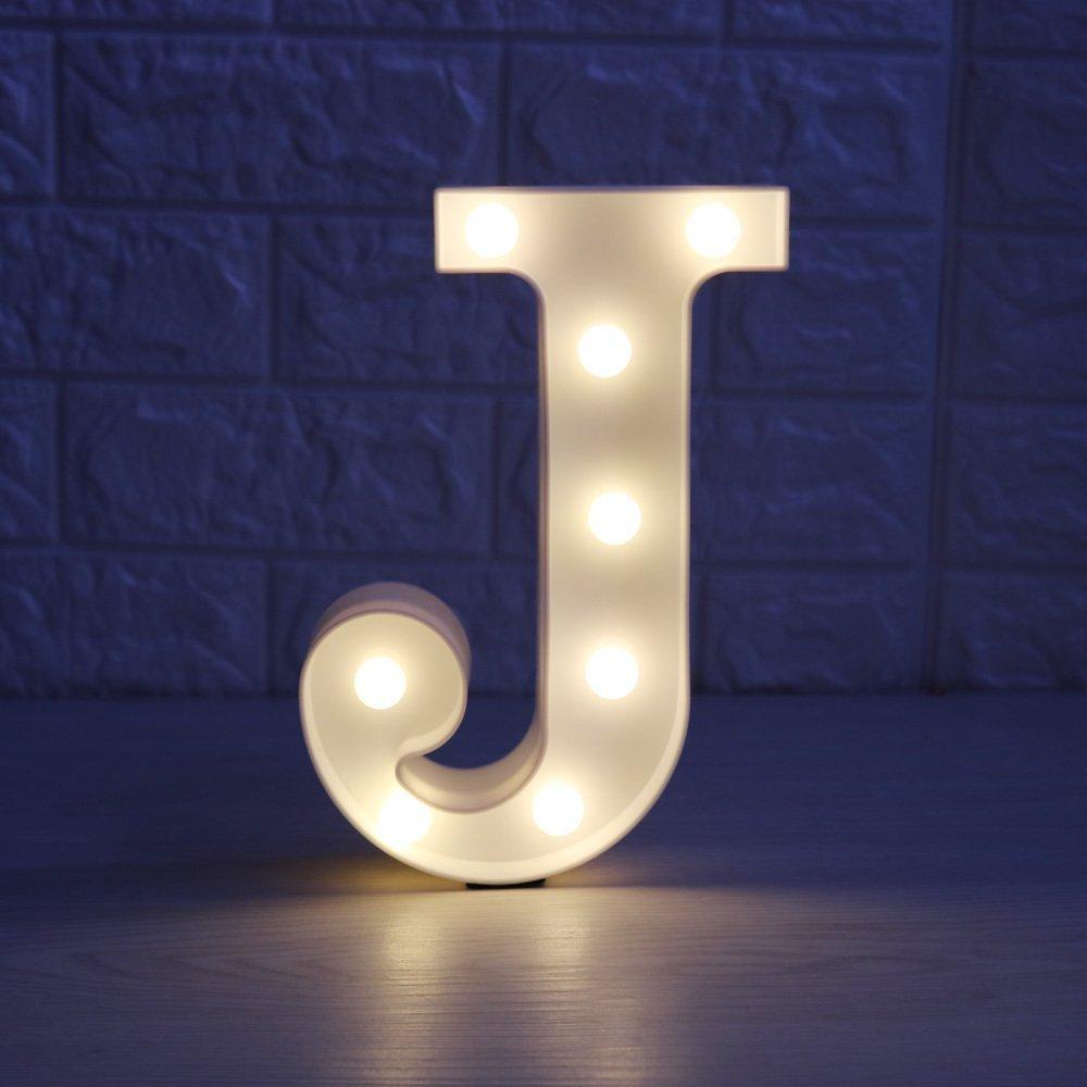 Wedding Decorative 26 Alphabet Name Letter LED Lights Luminous Number Lamp Romantic Theme Home Party Bedroom Decor Night Light