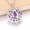 Aromatherapy Necklace Tree of Life Diffuser Jewelry Vintage Open Locket Pendant Essential Oil Perfume Aroma Diffuser Necklace