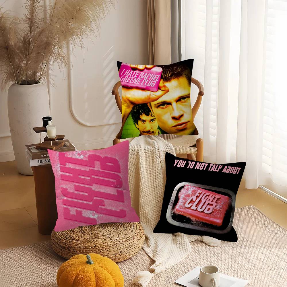 Movie F-Fight C-Club Cushion Cover Car Throw Pillow Case For Sofa Car Christmas Gift 40X40Cm 45X45Cm