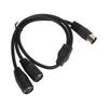 High Accuracy MIDI Sync Breakout Cable 1.6ft Y Splitter Cable  Music Production Setup