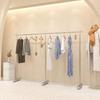 Women's Clothing Store Stainless Steel Double-Bar Display Rack