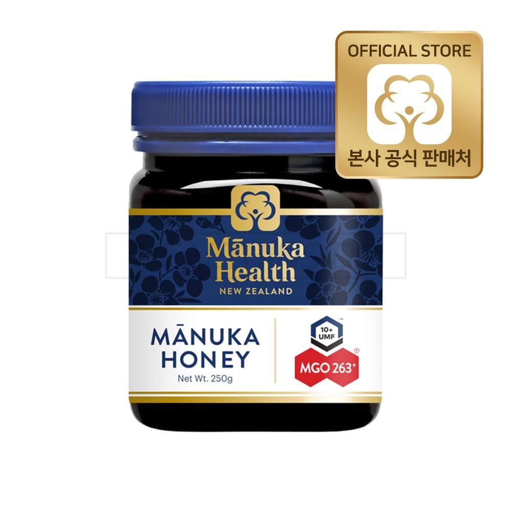 Manuka Health New Zealand Raw Manuka Honey MGO 263+ UMF 10+ 250g 1 pcs