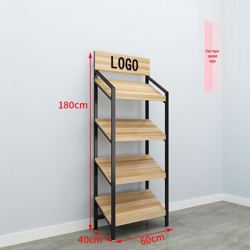 Slanted Multi-Layer Display Rack for Snacks, Jewelry, and Shoes