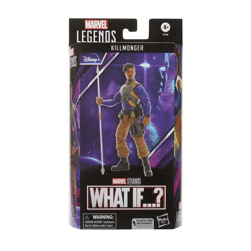 Hasbro Marvel Legends Seria Erik Co Akcja Wiek 4 i Autentyczny Killmonger, Jeśli...? 6 cali (15 cm) Rysunek, W górę, F7130,