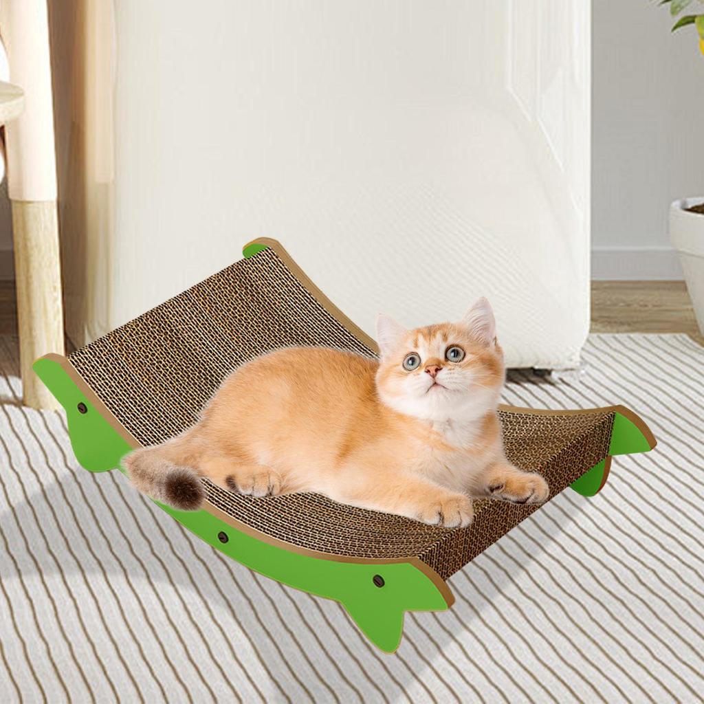 Wooden Cat Scratching Pads Multifuction Cats Sleeping Bed Natural Wear-resistant Cat Scratch Board Kitten Grinding Cats Toys