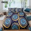 Exotic Geometric Duvet Cover Set Luxury Mandala Bedding Set Colorful Abstract Art Polyester Quilt Cover Queen Comforter Cover