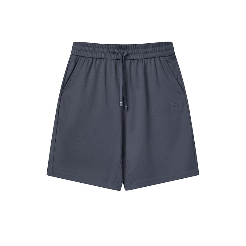 FILA Original Fashion Simple Classic Retro Sports Versatile Comfortable Moisture-Wicking Loose Knit Five-Point Casual Shorts Men shorts F51M629602FDY S