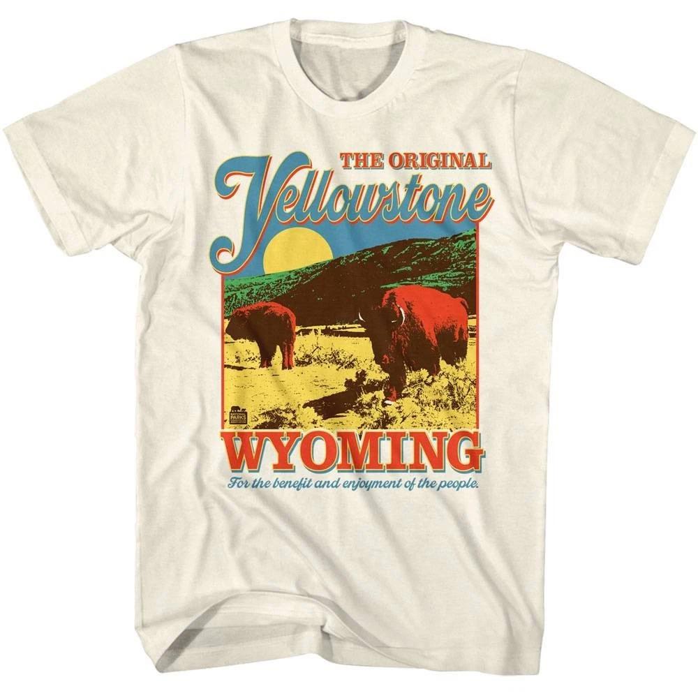 

Original Yellowstone Wyoming Bison Men s T Shirt L