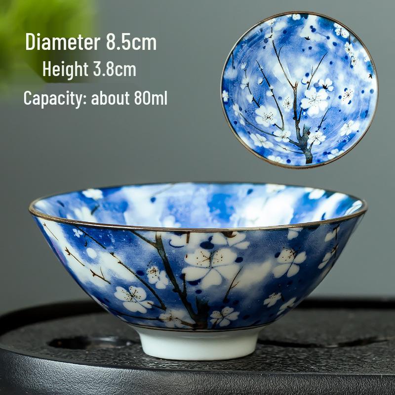 Blau-weiße Douli-Teetasse aus Porzellan für Kung-Fu-Tee