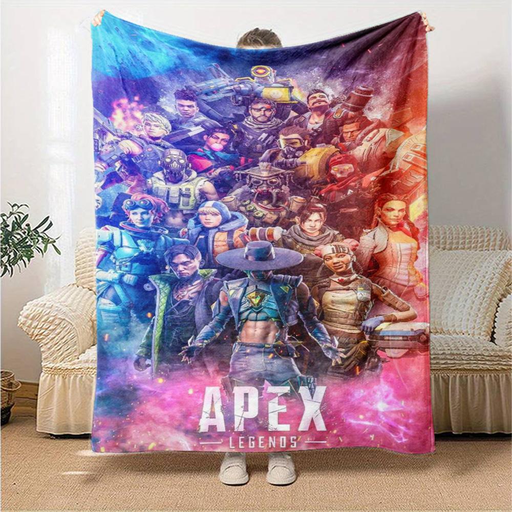 Apex Legends Print Flannel Blanket High Quality Warm Comfortable Cover for All Seasons Perfect for Gifts Home Decor