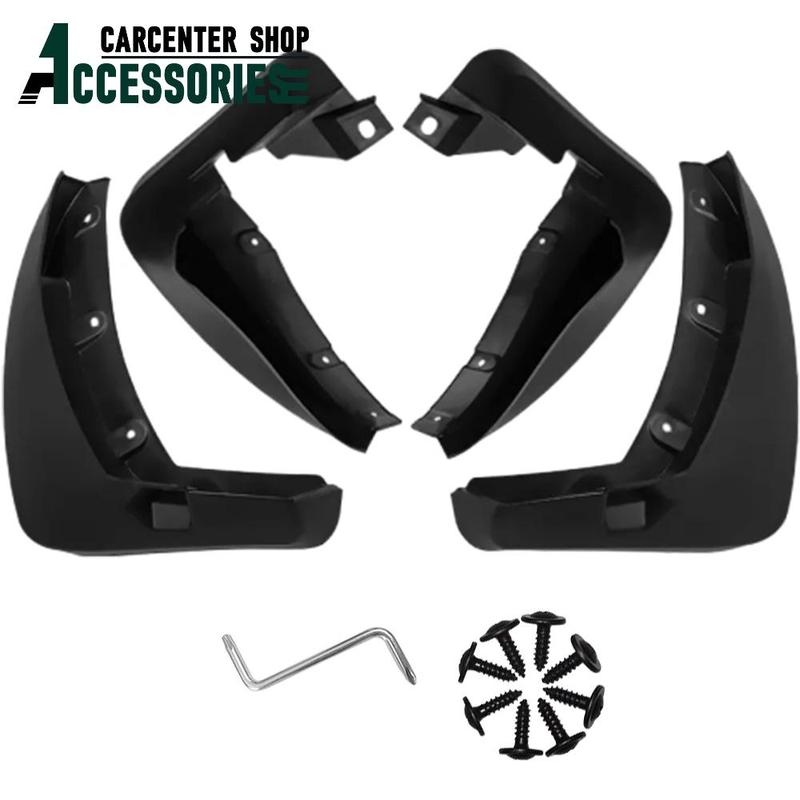 Black Wheel Fender Accessories Front+Rear Mud Flaps Mudflaps Mudguards Mud Flaps for Renault Koleos 2009-2016