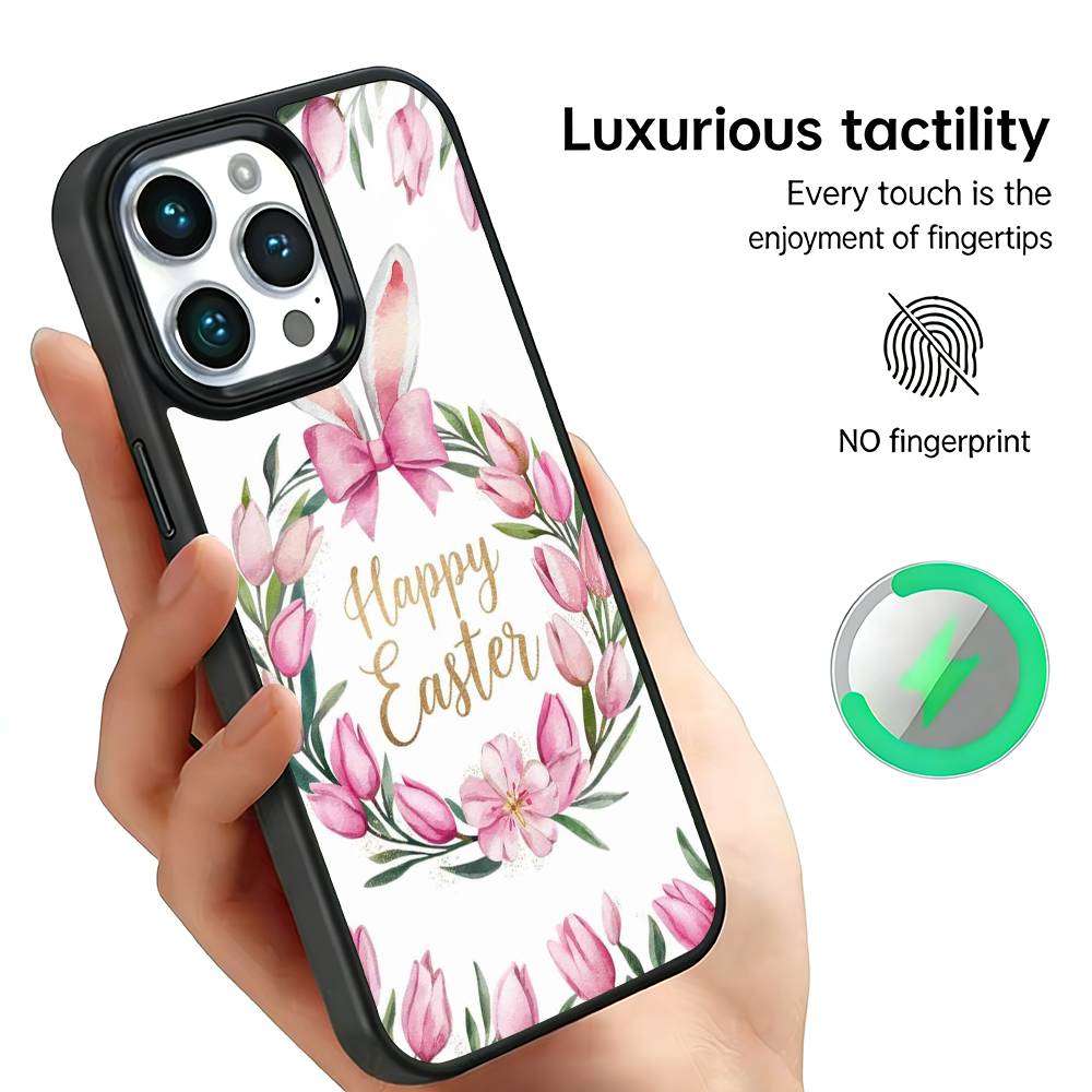 

H-Happy Easter To You Phone Case For IPhone17 16 15 14 13 12 11 Plus Pro Max Plus Wireless Charger Cover Funda iPhone11