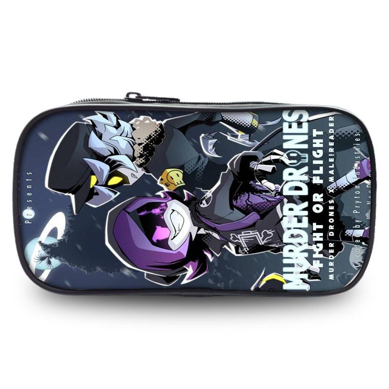 Oxford Fabric Murder Drones Uzi Plush Pencil Case For Anime Fans**