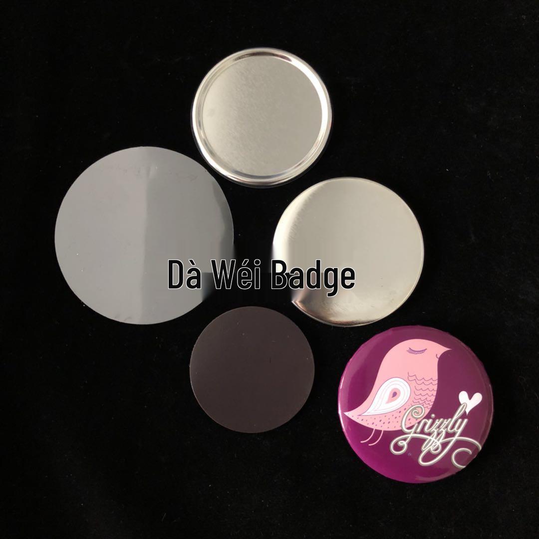 58mm Tinplate Magnetic Refrigerator Badge Set - 100 Round Magnets 58mm