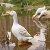 Cute Duck Drinking Water Ornaments Yard Decoration Simulation Animal Garden Pool Fish Pond Water Feature Decoration Outdoor