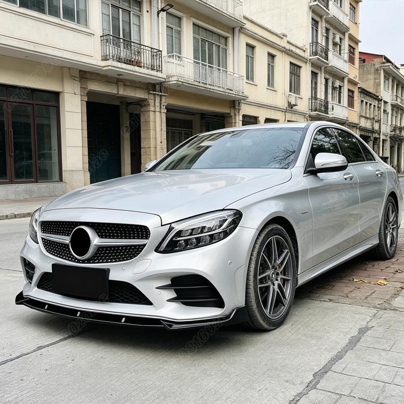 Pro Mercedes Benz W205 C205 S205 C43 C180 C200 C300 2019 2020 2021 Automobilový přední nárazník v AMG stylu, lip body kit pro úpravu karoserie