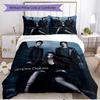 Set copripiumino 3 pezzi (1*Copripiumino + 2*Federe, Senza Nucleo), Set Biancheria da Letto Morbido Stagione Unica con Stampa The Vampire Diaries, Regalo Decorazione Camera da Letto