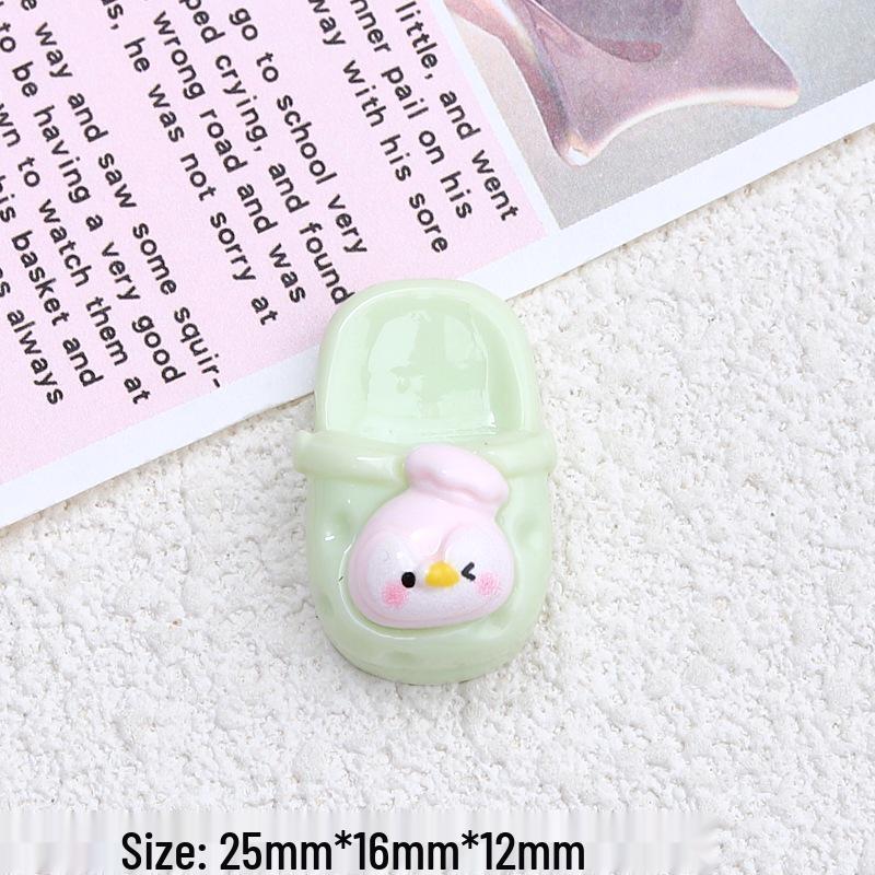 Handmade Resin Hair Clips & Cartoon Croc Charms - Cute Animal Designs & Jewelry Materials