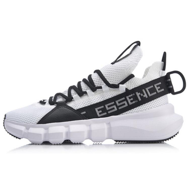 New LINING Essence II Lace Up Men's Lifestyle Shoes - White/Black AGBP009-3