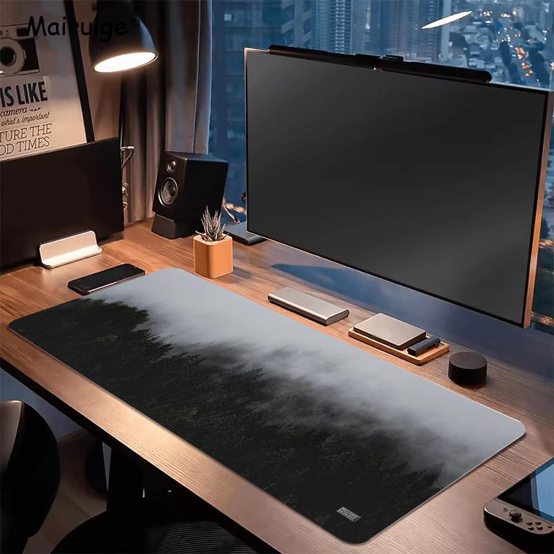 Misty Forest Mousepad Speed 900×400 Pc Accessories Desk Mat Gaming Mats Rug Extended Pad Carpet Xxl Mouse Pad Mouse Mat Setup