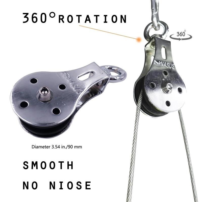 Fitness DIY Pulley Cable Machine Attachment System Arm Biceps Triceps Blaster Hand Strength Trainning Gym Home Workout Equipment