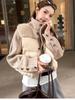 [Large Quantities In Stock] Winter New Women's Small Fragrant Splicing Stand-up Collar Cotton Clothes, Short Fashion Trendy Jackets