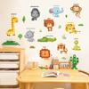 DIY Cartoon Wall Stickers Animal English Letters Astronaut Space Decals for Kids Room Nursery Living Room Decor Self Adhesive Vinyl Art