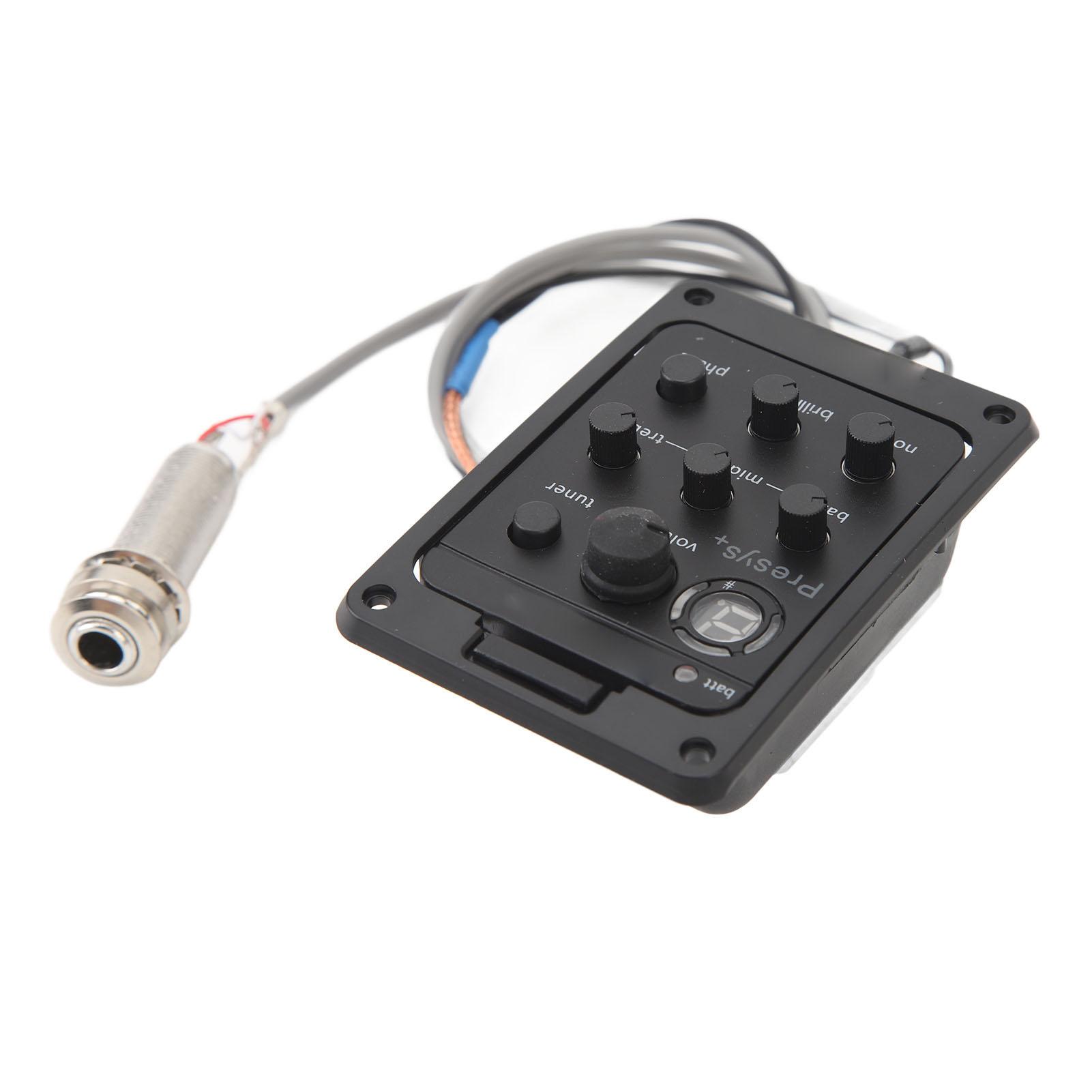 

Guitar Pickup EQ Box Quick Picking Accurate Amplification Guitar Pickup Tuner Electric Box Equalizer