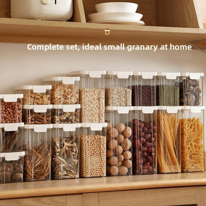 Kitchen Sealing Storage Container With Transparent Pet Material For Food Organization And Freshness