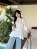 Plus Size Women's French Korean Style Loose Sweet Shirt