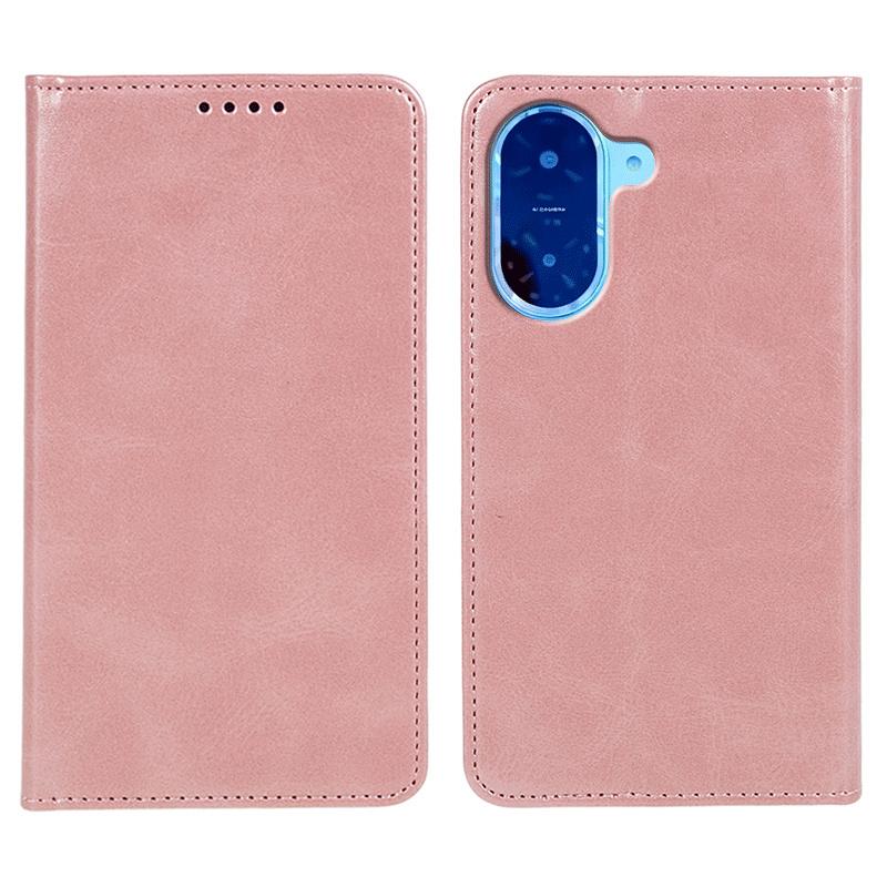 For Xiaomi Redmi A5 4G (171.7mm)/Poco C71 4G Case Strong Magnetic PU Leather Phone Cover Calf Texture