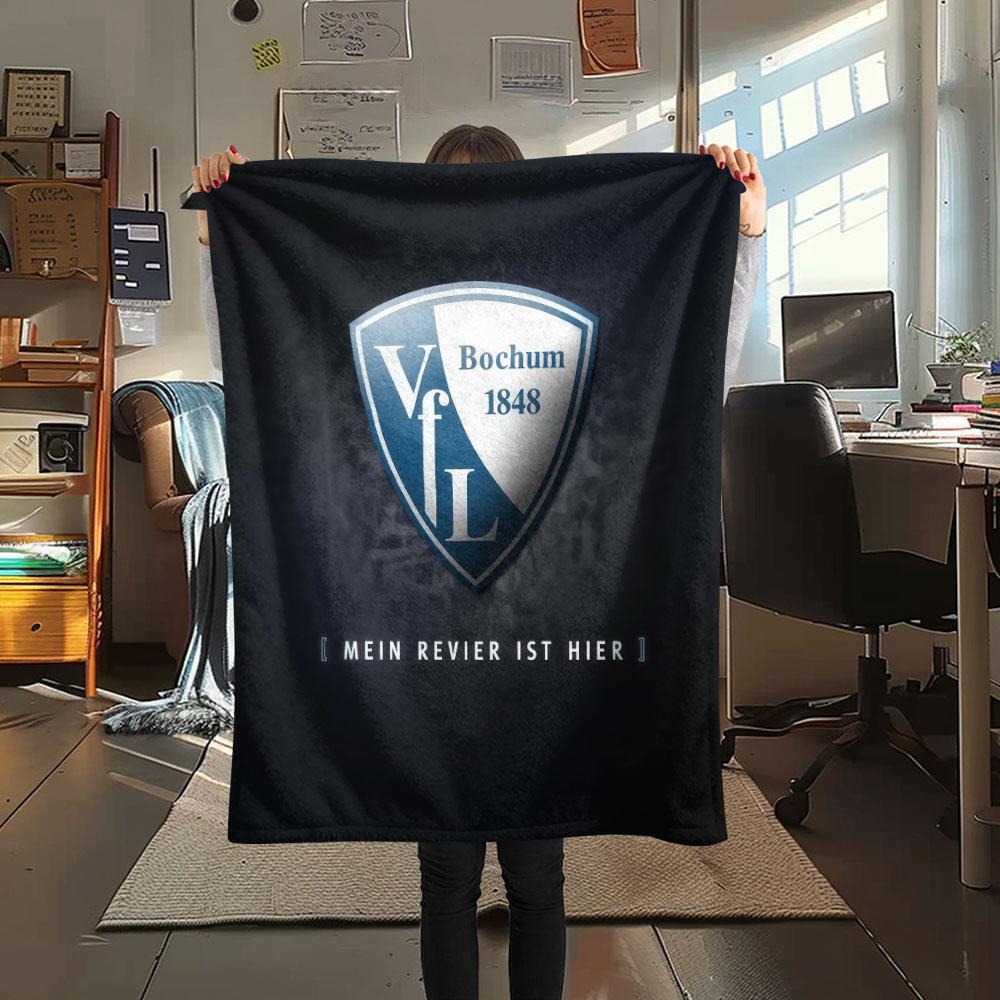 Coperta logo VfL Bochum, Alta qualità, Confortevole per Tutte le Stagioni, Arredamento per la Casa, Calore e Comfort