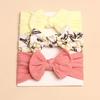 3Pcs/Lot Elastic Bowknot Hair Bands Soft Headwrap Cute Headwear  Baby Girls
