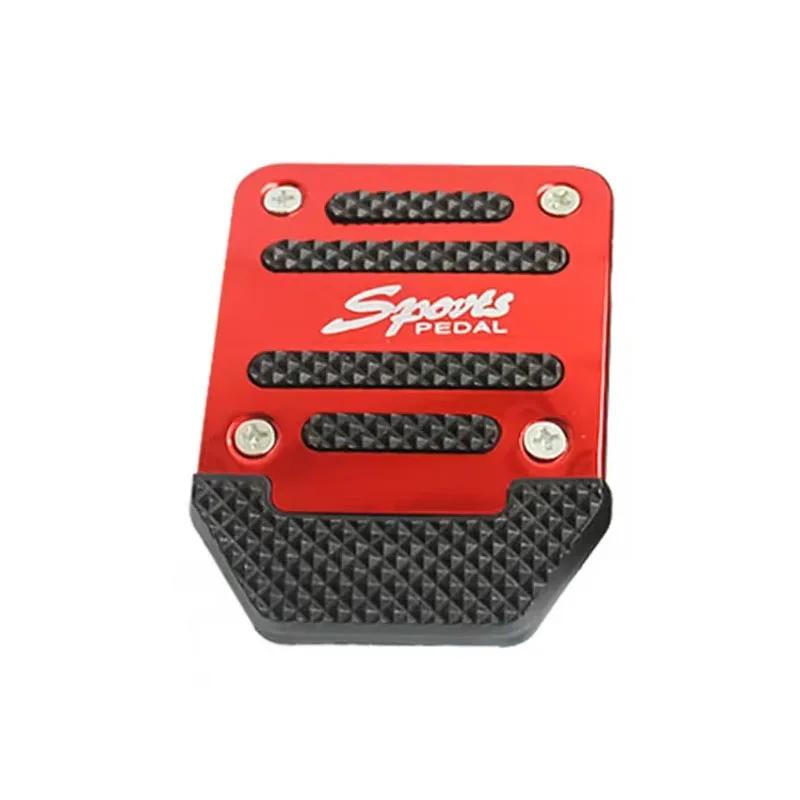 

Nouveau 3 pièces/ensemble universel antidérapant en aluminium Transmission manuelle voiture pédale ensemble de couverture Pedali rouge/bleu/argent Pedal cover 1pcs