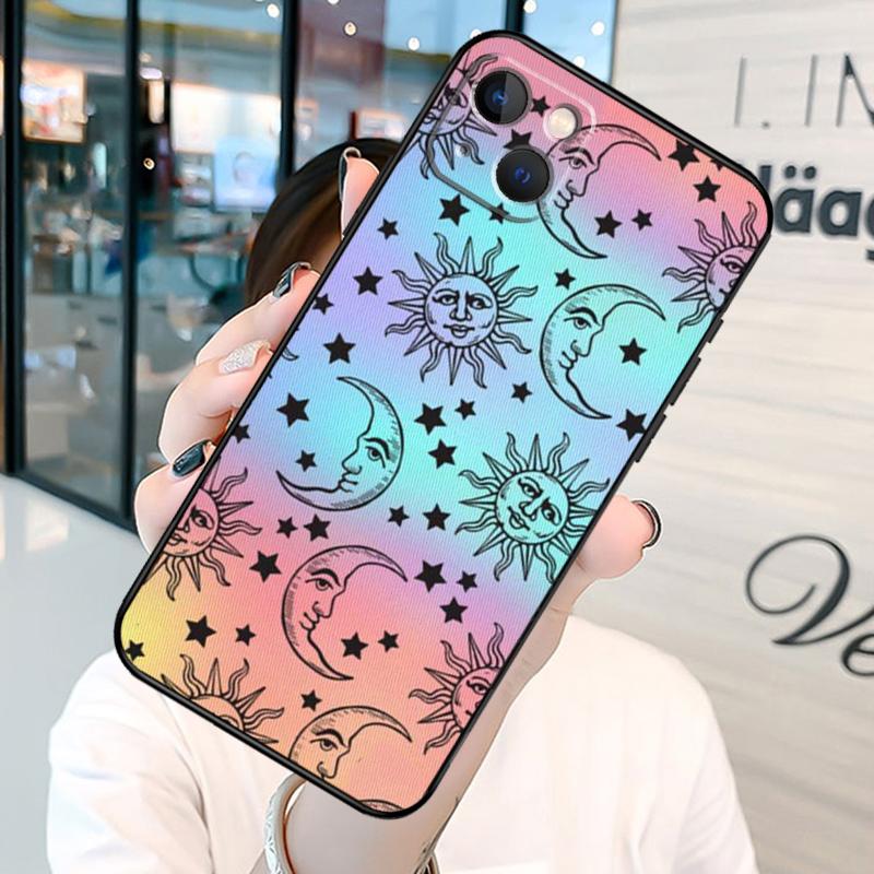Sun Moons Star Signs Astrological Celestial Phone Case For iPhone 13 12 11 14 15 16 Pro Max Plus XR X XS MAX Back Cover