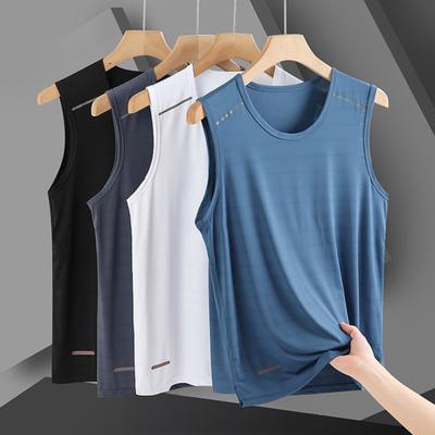 Herren Ärmelloses Sport-T-Shirt Atmungsaktiv Schnelltrocknend Fitness Tank Top O-Ausschnitt Sommer Sportweste für Gym Basketball Laufen Übung