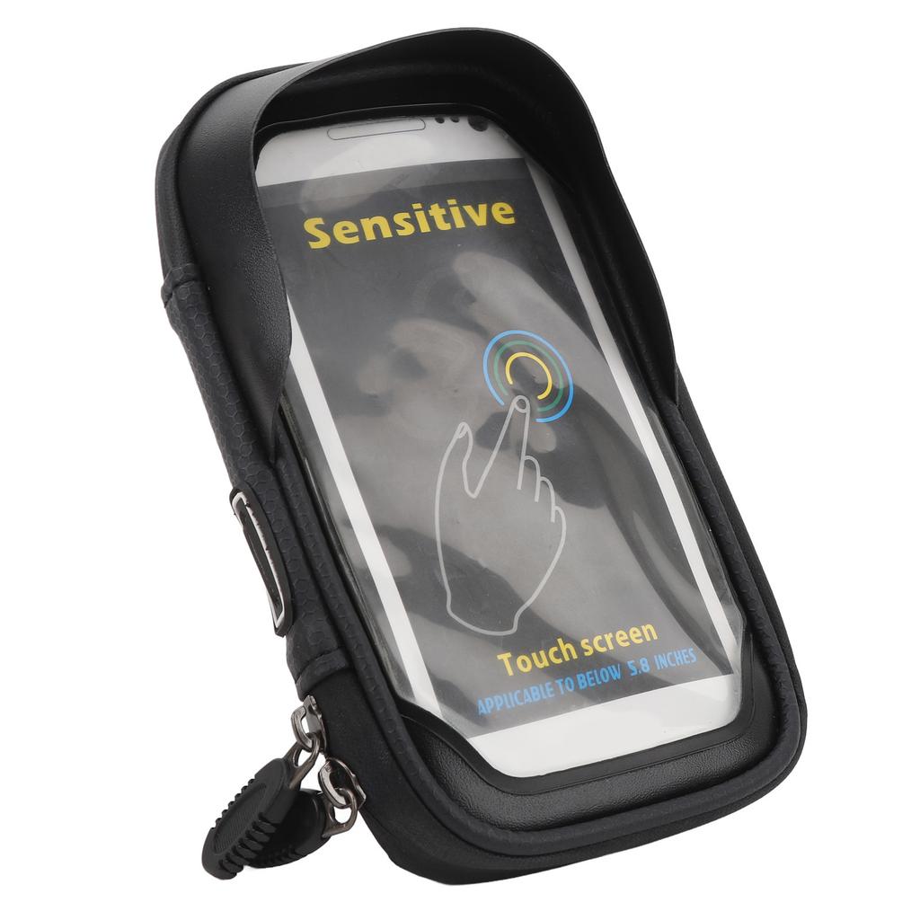 5.8in Electric Bike Phone Mount Bag Waterproof Bike Phone Holder 360 Degree Rotatable Shockproof