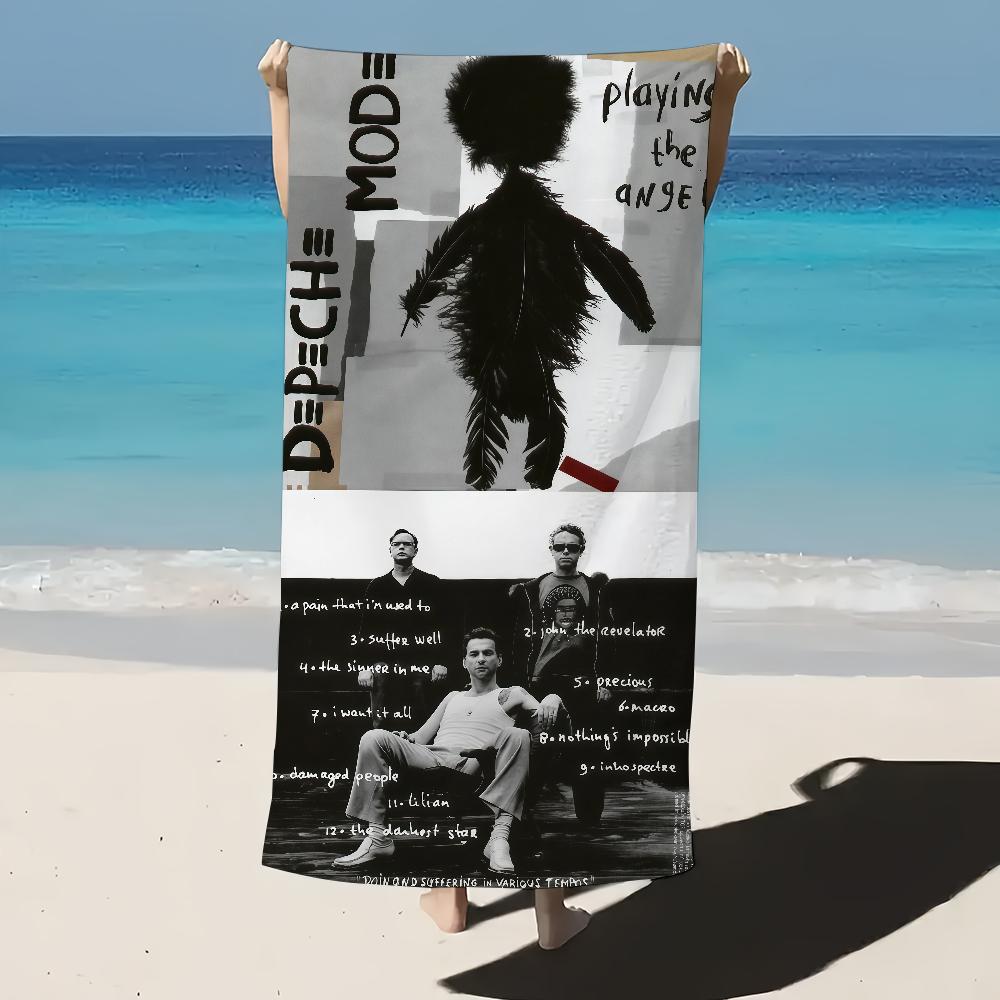 Towel Beach Blanket Thin Towels Depeche Albums Mode Lightweight Travel Camping Pool