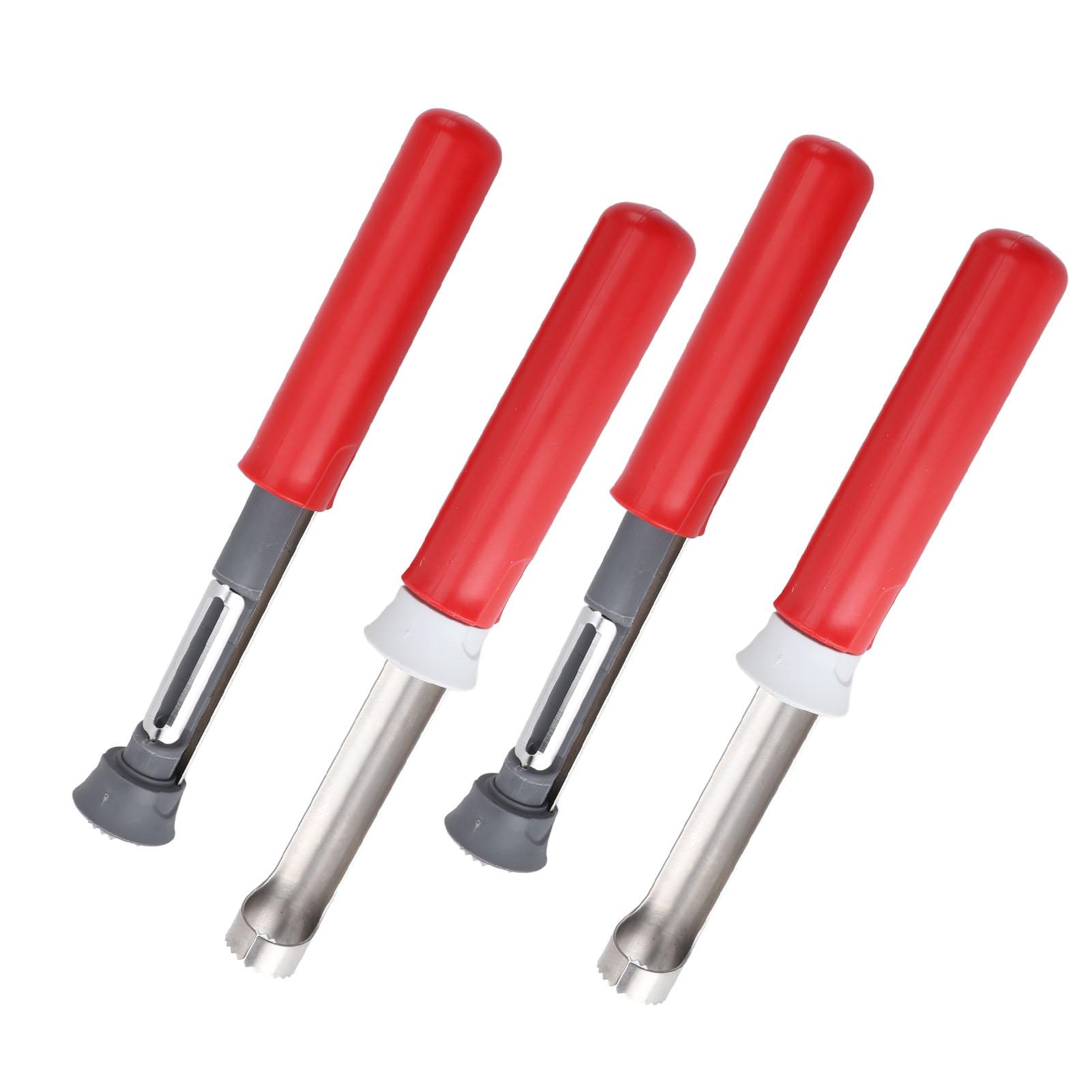 

4pcs 2 in 1 Fruit Removal Tool Professional Stainless Steel Efficient Retractable Fruit r for d Pears Peppers Fruit